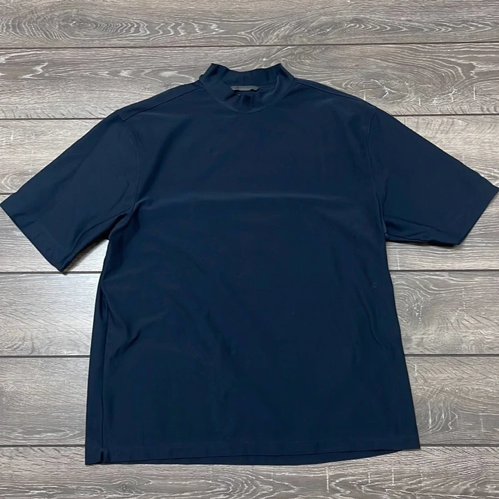 Nike Golf Dri-Fit Navy Blue Short Sleeve Shirt Men’s Size XL - Picture 3 of 7